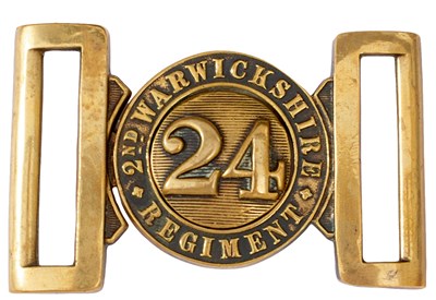Lot 584A - A 24TH REGIMENT OF FOOT (2ND WARWICKSHIRE) OTHER RANK'S WAIST BELT CLASP