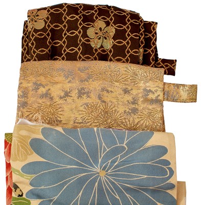 Lot 24 - FIVE VARIOUS JAPANESE SWORD BAGS
