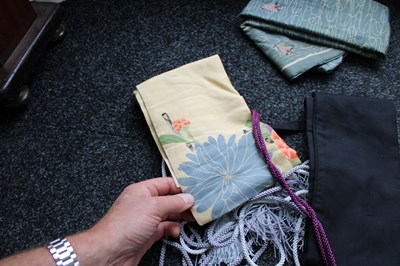 Lot 24 - FIVE VARIOUS JAPANESE SWORD BAGS