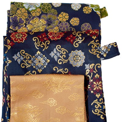 Lot 23 - FIVE VARIOUS JAPANESE SWORD BAGS