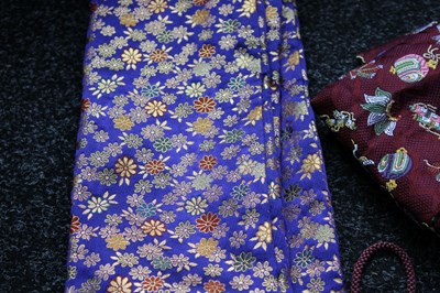 Lot 22 - FIVE VARIOUS JAPANESE SWORD BAGS