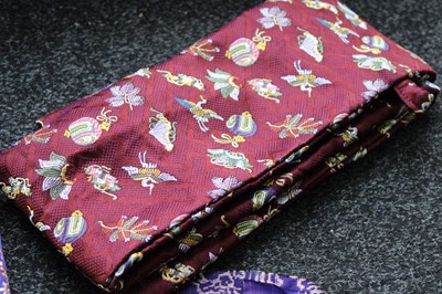 Lot 22 - FIVE VARIOUS JAPANESE SWORD BAGS