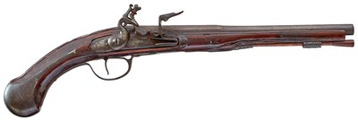 Lot 377 - A 32-BORE LATE 17TH OR EARLY 18TH CENTURY HOLSTER PISTOL