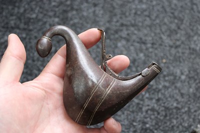 Lot 77 - TWO 19TH CENTURY PERSIAN FLASKS