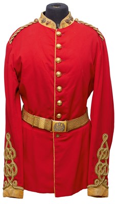 Lot 566 - A SCARCE 3RD (PRINCE OF WALES'S) DRAGOON GUARDS OFFICER'S ROUNDED COLLAR TUNIC ENSEMBLE