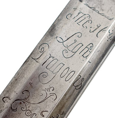 Lot 83 - A SCARCE REGIMENTALLY MARKED 1788 PATTERN LIGHT CAVALRY TROOPER'S SWORD THE 16TH (QUEEN'S) LIGHT DRAGOONS