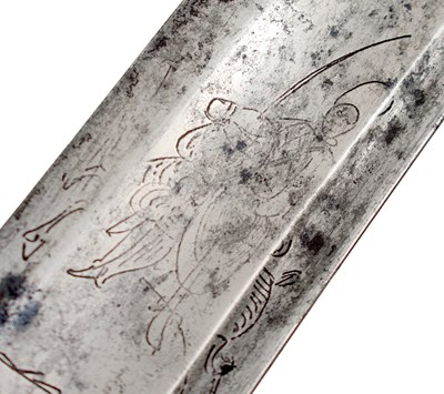 Lot 83 - A SCARCE REGIMENTALLY MARKED 1788 PATTERN LIGHT CAVALRY TROOPER'S SWORD THE 16TH (QUEEN'S) LIGHT DRAGOONS