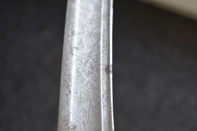 Lot 82 - A SCARCE REGIMENTALLY MARKED 1788 PATTERN LIGHT CAVALRY OFFICER'S SWORD TO CAPTAIN JEPHSON OF THE 17TH LIGHT DRAGOONS