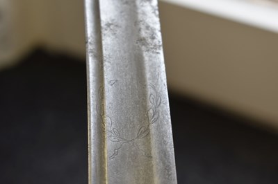 Lot 82 - A SCARCE REGIMENTALLY MARKED 1788 PATTERN LIGHT CAVALRY OFFICER'S SWORD TO CAPTAIN JEPHSON OF THE 17TH LIGHT DRAGOONS