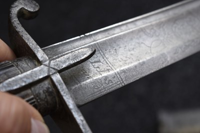 Lot 82 - A SCARCE REGIMENTALLY MARKED 1788 PATTERN LIGHT CAVALRY OFFICER'S SWORD TO CAPTAIN JEPHSON OF THE 17TH LIGHT DRAGOONS