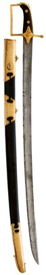 Lot 85 - A GEORGIAN LIGHT CAVALRY OFFICER'S "PRUSSIAN HILTED" SWORD