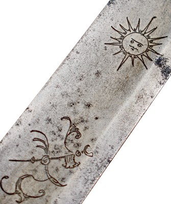 Lot 85 - A GEORGIAN LIGHT CAVALRY OFFICER'S "PRUSSIAN HILTED" SWORD