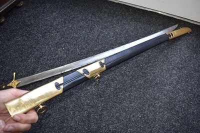 Lot 85 - A GEORGIAN LIGHT CAVALRY OFFICER'S "PRUSSIAN HILTED" SWORD