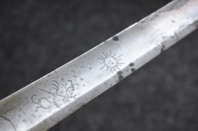 Lot 85 - A GEORGIAN LIGHT CAVALRY OFFICER'S "PRUSSIAN HILTED" SWORD