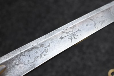 Lot 85 - A GEORGIAN LIGHT CAVALRY OFFICER'S "PRUSSIAN HILTED" SWORD