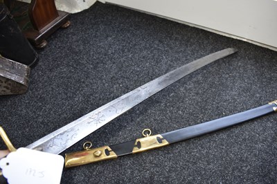 Lot 85 - A GEORGIAN LIGHT CAVALRY OFFICER'S "PRUSSIAN HILTED" SWORD