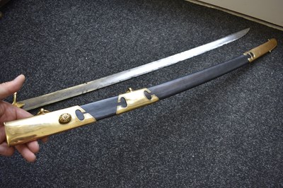 Lot 85 - A GEORGIAN LIGHT CAVALRY OFFICER'S "PRUSSIAN HILTED" SWORD