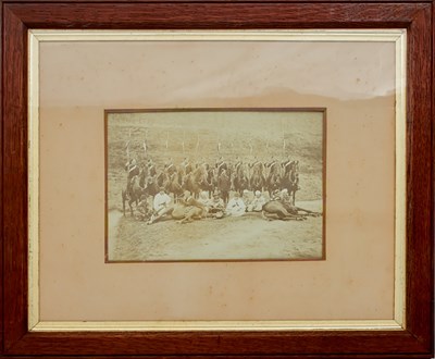 Lot 737 - OF INDIAN ARMY INTEREST A SEPIA REGIMENTAL PHOTOGRAPH