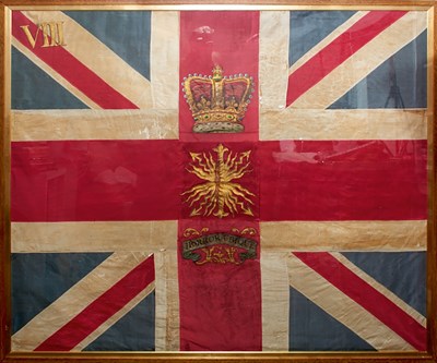 Lot 552 - AN EARLY 19TH CENTURY REGIMENTAL COLOUR TO THE SCOTS GUARDS