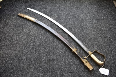 Lot A SCARCE GEORGIAN HONOURABLE ARTILLERY OFFICER'S SABRE