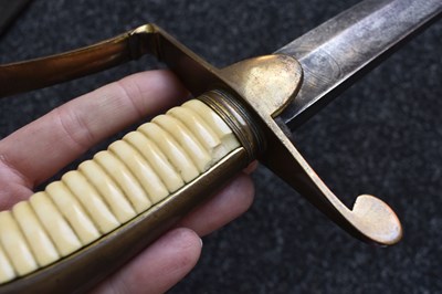 Lot A SCARCE GEORGIAN HONOURABLE ARTILLERY OFFICER'S SABRE