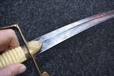 Lot A SCARCE GEORGIAN HONOURABLE ARTILLERY OFFICER'S SABRE