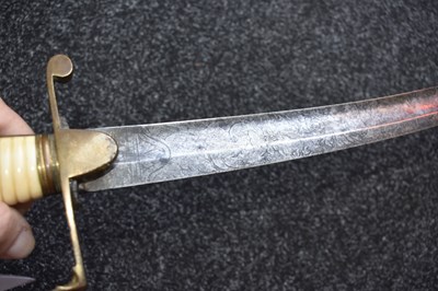 Lot A SCARCE GEORGIAN HONOURABLE ARTILLERY OFFICER'S SABRE