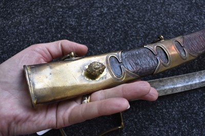 Lot A SCARCE GEORGIAN HONOURABLE ARTILLERY OFFICER'S SABRE