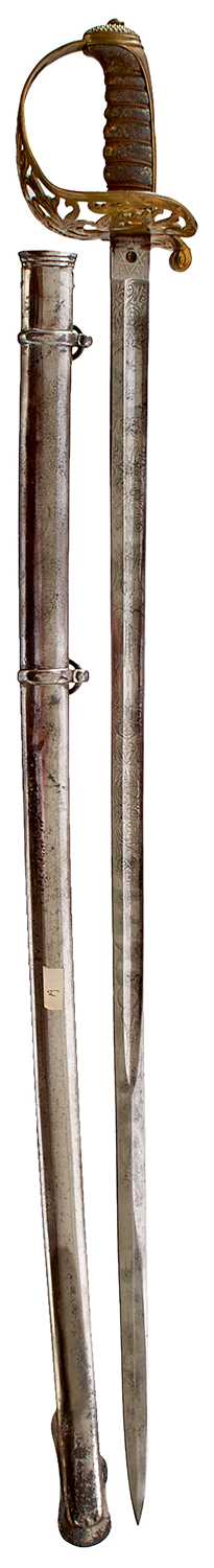 Lot A SCARCE 1857 PATTERN 1ST CITY OF LONDON ENGINEERS OFFICER'S SWORD