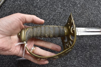 Lot A SCARCE 1857 PATTERN 1ST CITY OF LONDON ENGINEERS OFFICER'S SWORD