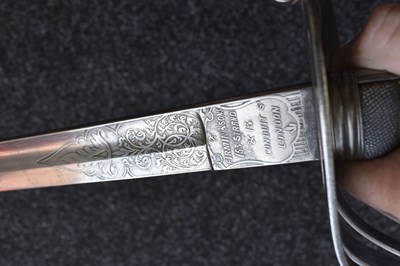 Lot AN 1845 PATTERN LONDON RIFLE BRIGADE OFFICER'S SWORD