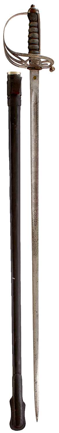 Lot A SCARCE 1854 PATTERN LONDON RANGERS OFFICER'S SWORD
