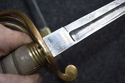 Lot AN 1845 PATTERN HONOURABLE ARTILLERY COMPANY OFFICER'S PRESENTATION SWORD