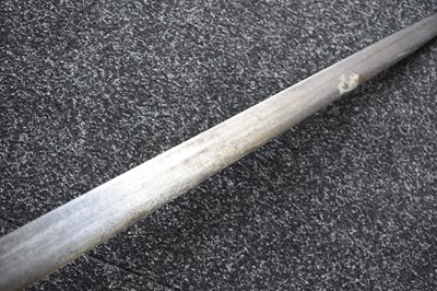 Lot AN ENGLISH CIVIL WAR PERIOD MORTUARY HILTED BACK SWORD