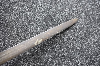 Lot AN ENGLISH CIVIL WAR PERIOD MORTUARY HILTED BACK SWORD