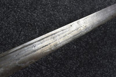 Lot AN ENGLISH CIVIL WAR PERIOD MORTUARY HILTED BACK SWORD
