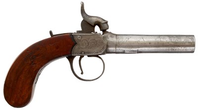 Lot A PAIR OF 54-BORE PERCUSSION BOXLOCK POCKET PISTOLS BY BERRY OF WOODBRIDGE