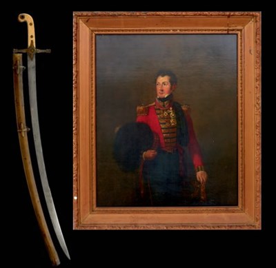 Lot OF WATERLOO AND MAJOR GENERAL SIR ROBERT HENRY DICK KCB, KCH INTEREST: - HIS SWORD AND PORTRAIT