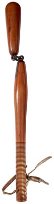 Lot A 19TH CENTURY FRUITWOOD HINGED COSH