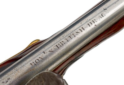 Lot A .600 CALIBRE FLINTLOCK DRAGOON PISTOL TO THE ROYAL NORTH BRITISH DRAGOONS