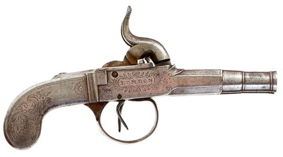 Lot A SMALL BORE ALL STEEL PERCUSSION DOUBLE BARRELLED POCKET PISTOL