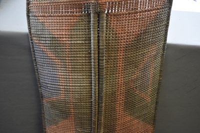 Lot 123 - A 19TH CENTURY CENTRAL AFRICAN WICKER SHIELD, CONGO