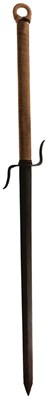 Lot 27 - AN ENORMOUS 19TH CENTURY CHINESE TWO HANDED JIAN OR SWORD