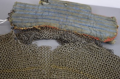 Lot 36 - A 19TH CENTURY INDIAN SIKH MAIL SHIRT FOR A BOY