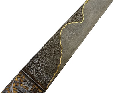 Lot 86 - A FINE LATE 18TH CENTURY OR EARLY 19TH CENTURY PERSIAN KARD