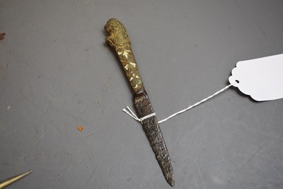 Lot 886 - AN ELIZABETHAN KNIFE