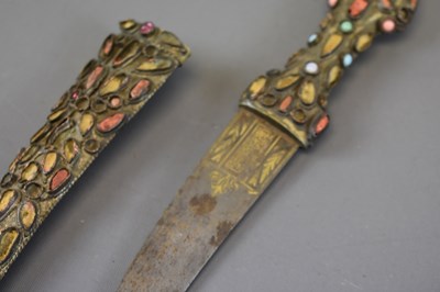Lot 75 - AN OTTOMAN JADE HILTED KARD