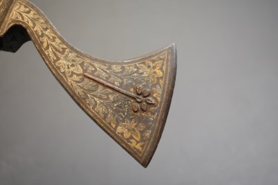 Lot 65 - A 19TH CENTURY INDIAN AXE
