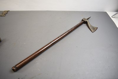 Lot 65 - A 19TH CENTURY INDIAN AXE