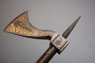Lot 65 - A 19TH CENTURY INDIAN AXE
